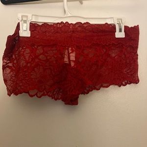 NWT Victoria’s Secret PINK lace cheeky boyshort